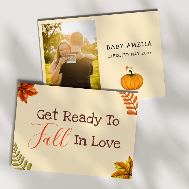 Baby Reveal | Fall Foto Schwangerschaft Ankündigun Ankündigung (Von Creator hochgeladen)