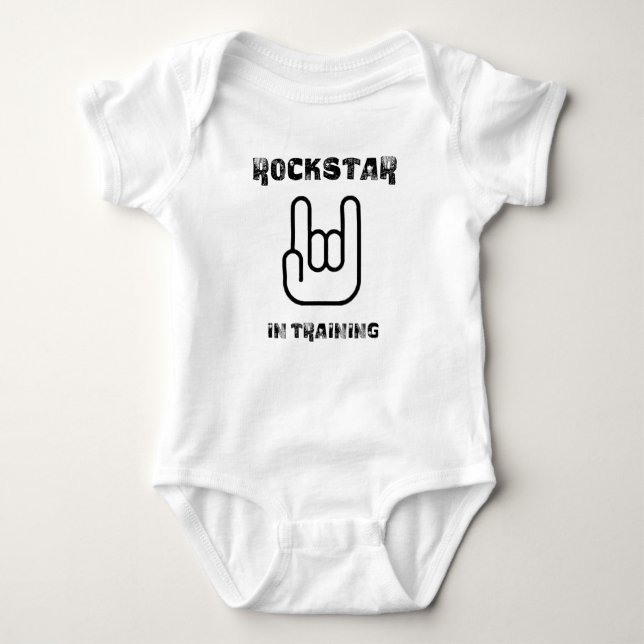 Baby Rockstar Baby Strampler (Vorderseite)