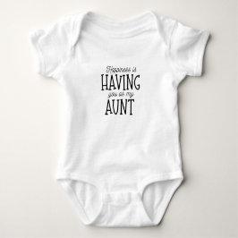 Baby Romper - Happiness Is Having You As My Aunt Strampler