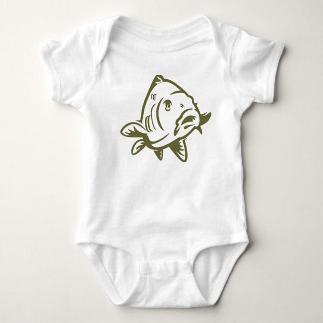 Baby romper met karper baby strampler (Vorderseite)