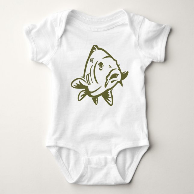 Baby romper met karper strampler (Vorderseite)