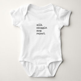 Baby Romper - Milk, Snuggle, Nap, Repeat Strampler