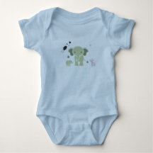 baby romper white elephant