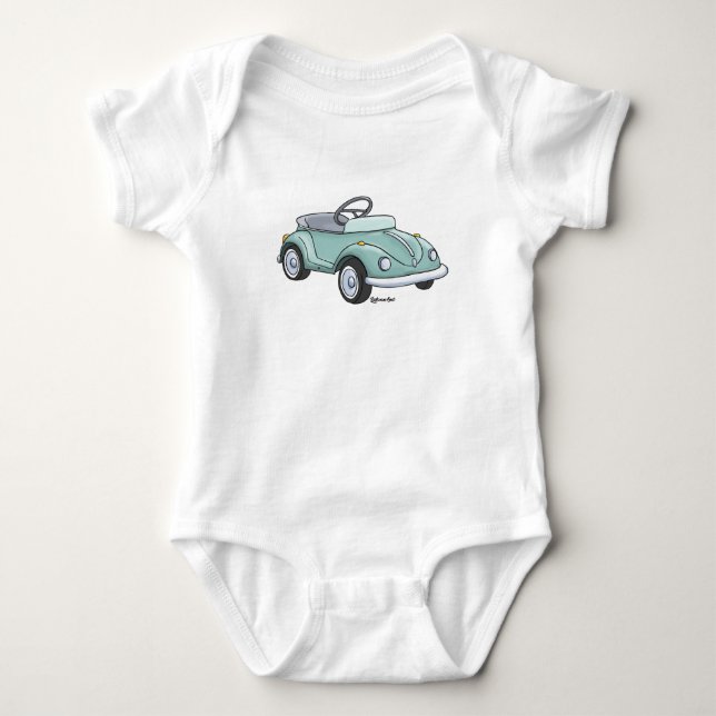 Baby rompertje met een kever trapauto baby strampler (Vorderseite)