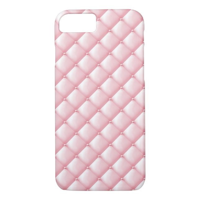 Baby-Rosa-Büschel-Leder knöpft Plüsch Case-Mate iPhone Hülle (Rückseite)