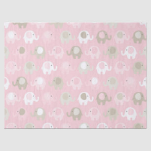 Baby-rosa Elefant Seidenpapier