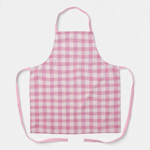 Baby-Rosa-Gingham-Muster Schürze
