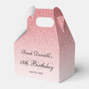 Baby Rosa Glamour Glitter Personalisiert Geschenkschachtel