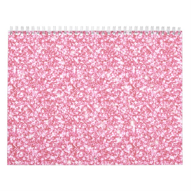 Baby-Rosa-Glitzer gedruckt Kalender (Titelbild)