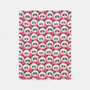 Baby-Rosa-Panda-Bär Fleecedecke