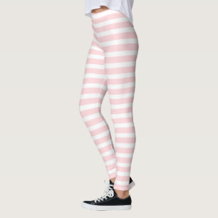 Baby-Rosa- und Weiß-Streifen-Leggings Leggings