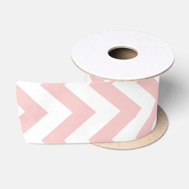 Baby-Rosa-Zickzack Band Satinband (Spule)