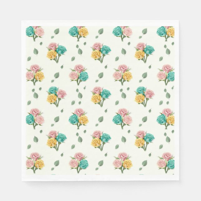 Baby Rose Tipps  Serviette (Vorderseite)