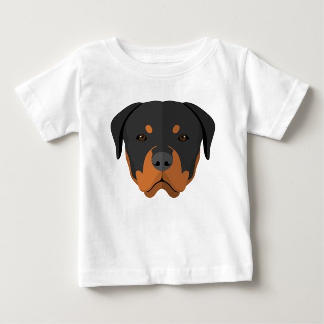 Baby Rottweiler Baby T-shirt (Vorderseite)