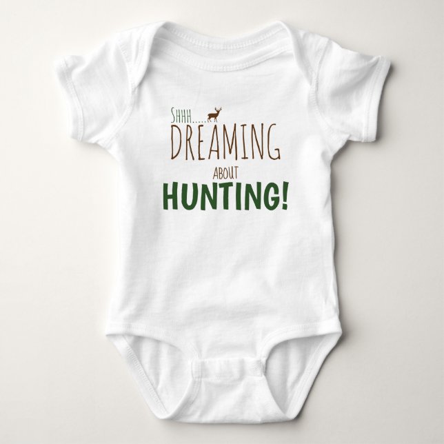 Baby-Rotwild, die Jersey-Bodysuit-Shirt jagen Baby Strampler (Vorderseite)