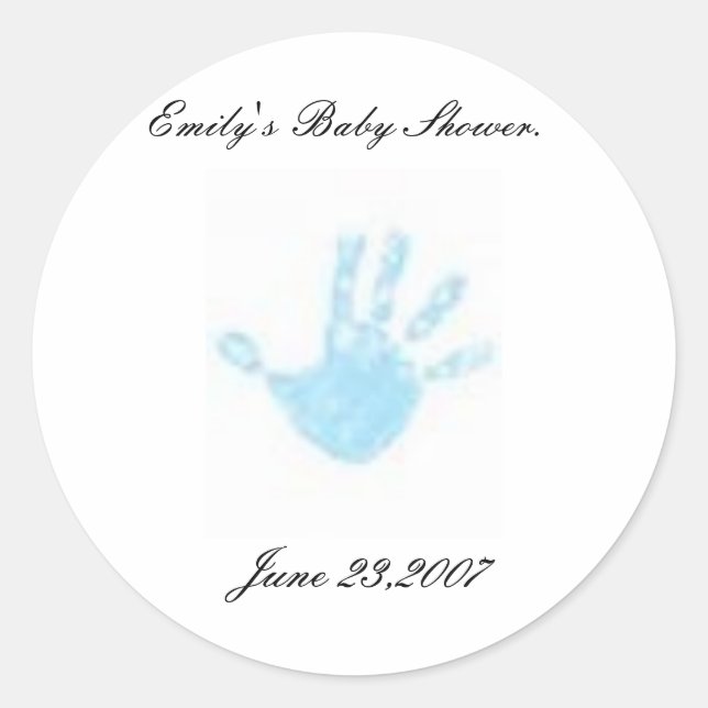 Baby Runder Aufkleber (Vorderseite)