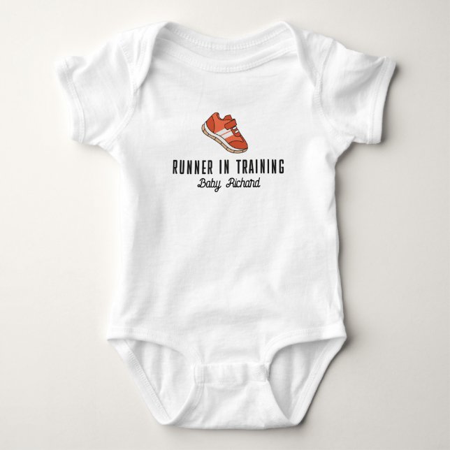 Baby Runner im Training Running Marathon Strampler (Vorderseite)