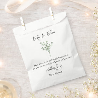 Baby’s Breath | Baby In Bloom  Samen Baby Shower Geschenktütchen