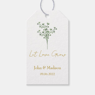 Baby’s Breath Lass Liebe wachsen Hochzeits Samen Geschenkanhänger
