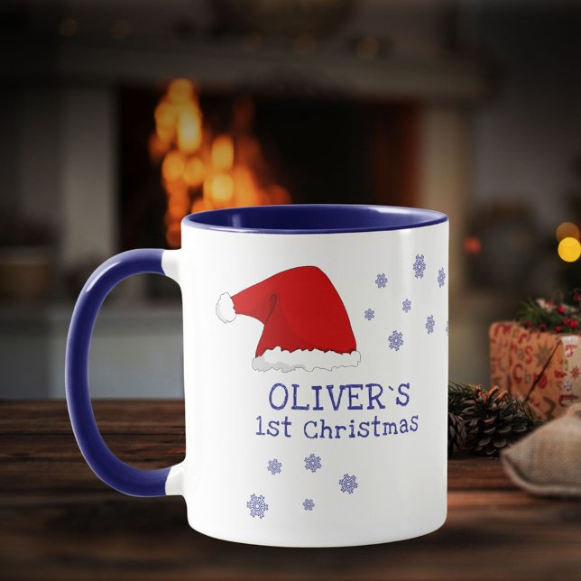 Baby`s erste Weihnachtsfeier Weihnachtsmannmütze S Tasse (Von Creator hochgeladen)