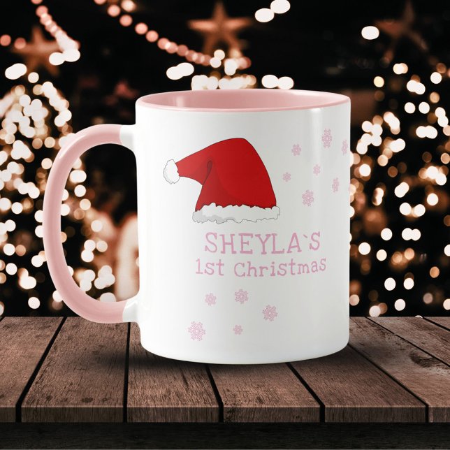 Baby`s erste Weihnachtsfeier Weihnachtsmannmütze S Tasse (Von Creator hochgeladen)