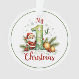Baby’s First Christmas Ornament – Snowman Keepsake