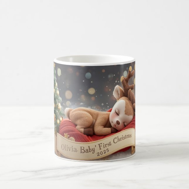 Baby’s First Christmas Personalized Mug (Centre)