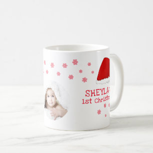 Baby`s First Christmas Weihnachtsmannmütze Snowfl Kaffeetasse