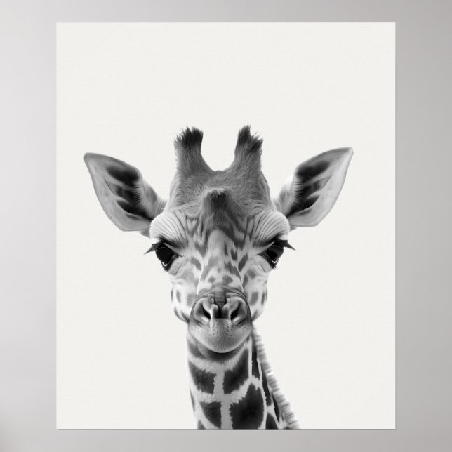 Baby Safari African Jungle Animals Giraffe Poster (Vorne)