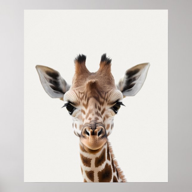Baby Safari African Jungle Animals Giraffe Poster (Vorne)