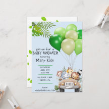 Baby Safari Baby Dusche Einladung