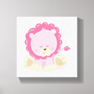 Baby Safari Pink Schlampe Leinwanddruck
