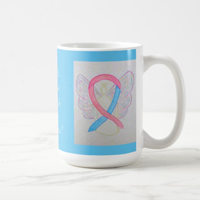 Baby Safe Haven Awareness Ribbon Engel Custom Tass Kaffeetasse (Rechts)