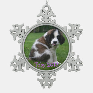 Baby Saint Bernart 2013 Ornament