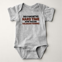 Baby Salmon Fischen Jersey Bodysuit Shirt