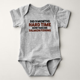 Baby Salmon Fischen Jersey Bodysuit Shirt
