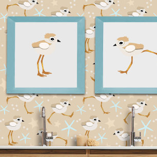 Baby Sandpiper oder Pipe Plover Chick Poster