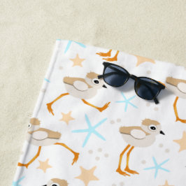 Baby Sandpipers Pipe Plover Beachcomber Strandtuch