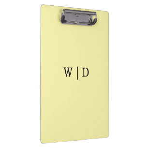 Baby Sanft Gelb Quadrat Clipboard Klemmbrett