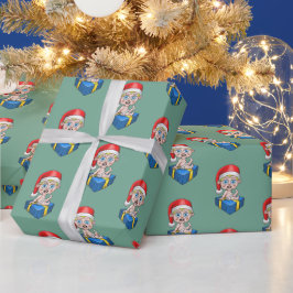 Baby Santa Claus Geschenkpapier