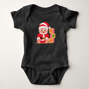 Baby Santa HO-HO-HO Ein Stück Bodysuit Strampler