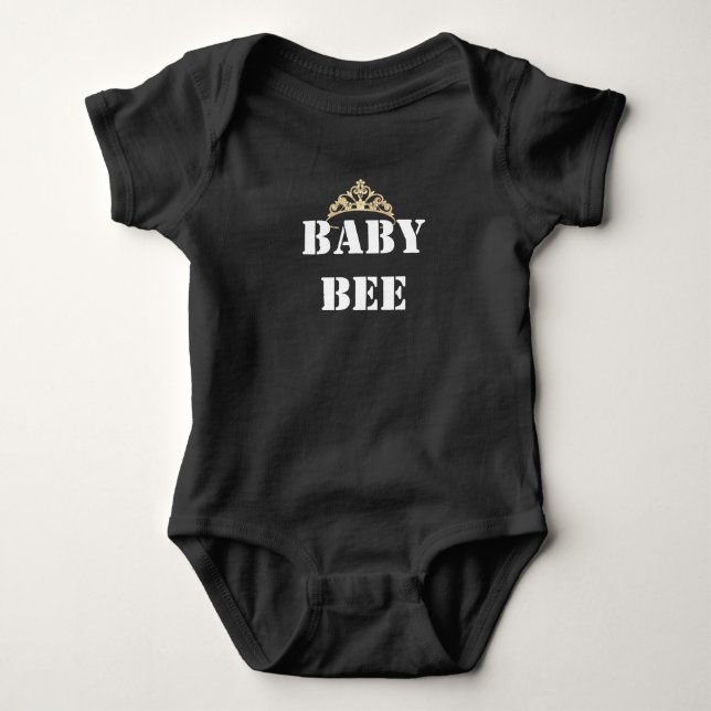 Baby Säugling Bodysuit-Crown Baby Bee Baby Strampler (Vorderseite)