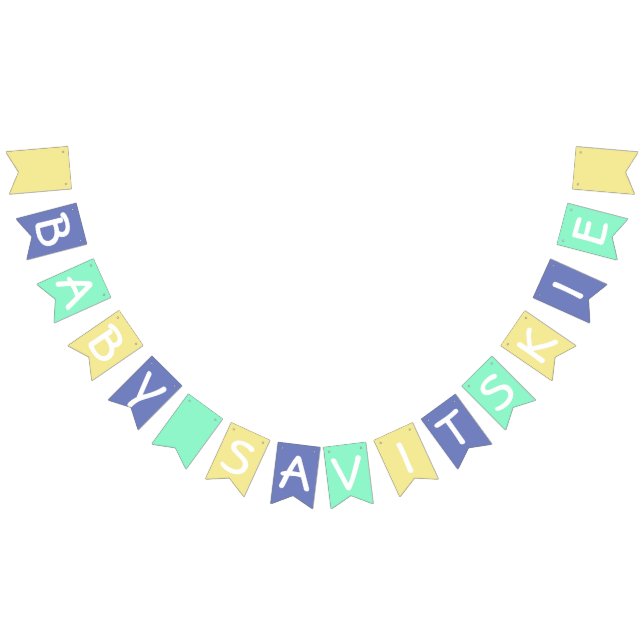 Baby Savitskie Babyparty-Fahne Wimpelkette (Alle)
