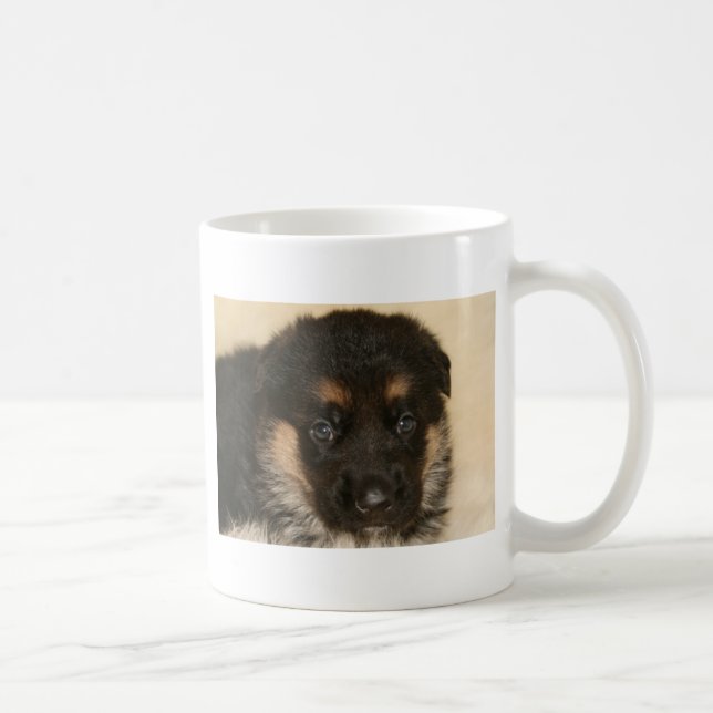 Baby-Schäferhund-Welpe "Khloe " Kaffeetasse (Rechts)