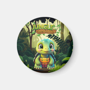 Baby-Schildkröte, Schildkröten-Safari-Waldtiere 🐢 Magnet