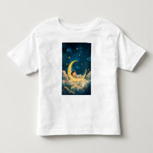 Baby Schlafen auf dem Mond Kleinkind T-shirt