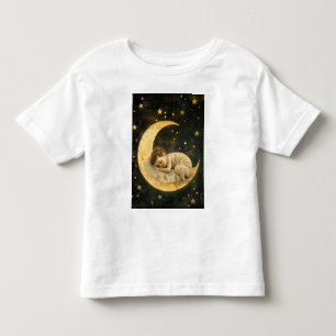 Baby Schlafen auf dem Mond Kleinkind T-shirt