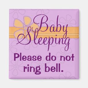 Baby Schlafen Vordertür-Signalmagnet Magnet