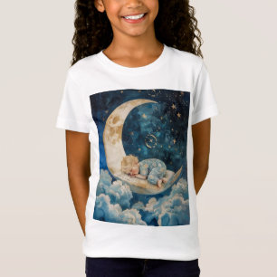 Baby schläft auf dem Mond T-Shirt