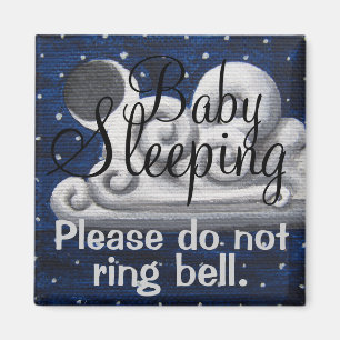 Baby Schlaftrübe Nachttür-Magnet Magnet